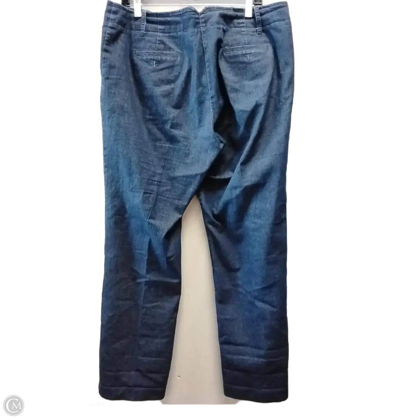 Jeans Straight By Larry Levine In Blue Denim, Size: 14