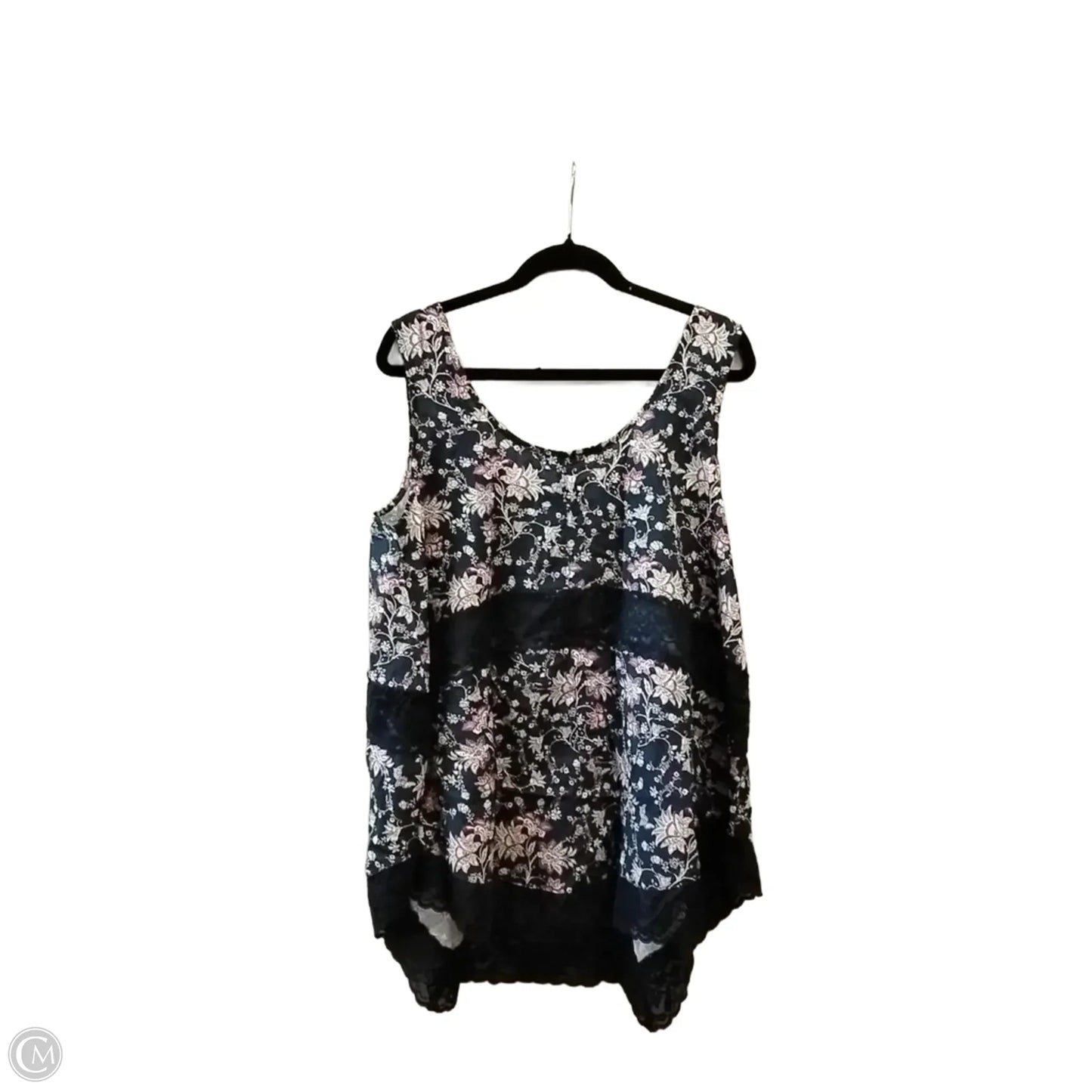 Blouse Sleeveless By Simply Noelle In Floral Print, Size: Xl