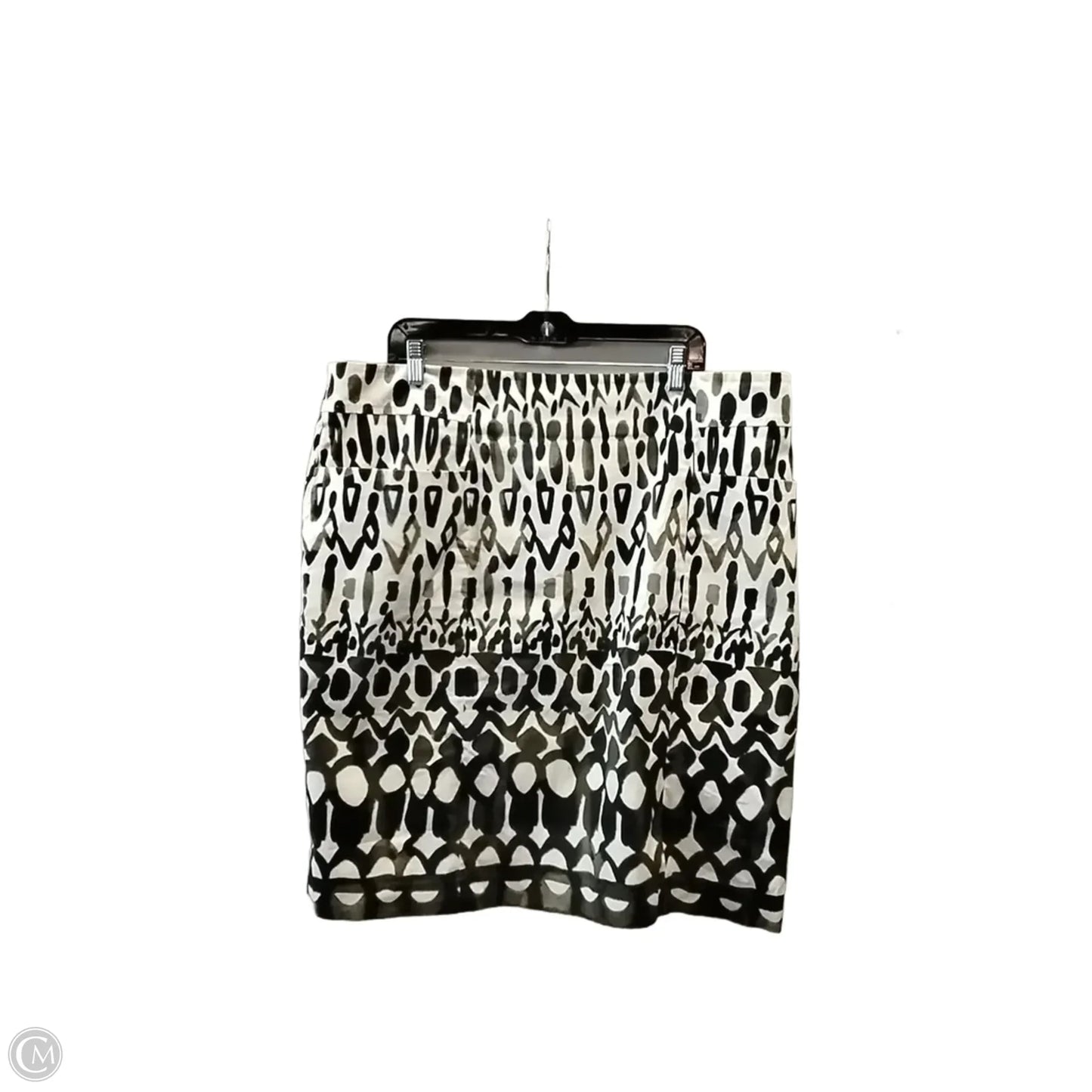 Skirt Midi By Elie Tahari In Green & White, Size: 22