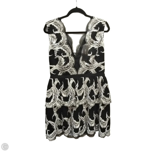 Dress Party Midi By Bcbg In Black & White, Size: 12