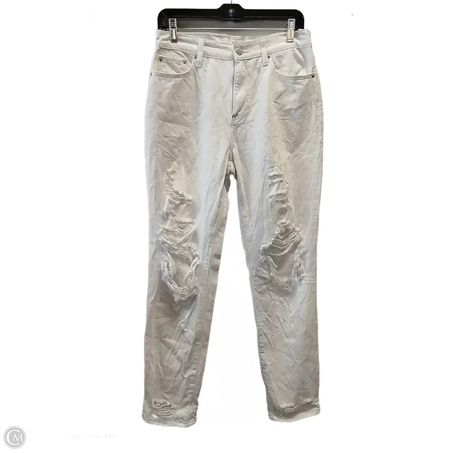 Jeans Straight By Pistola In White Denim, Size: 27