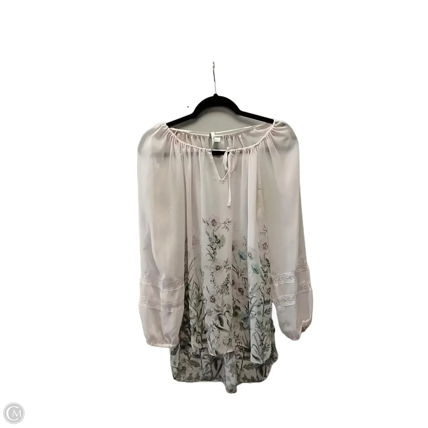 Blouse Long Sleeve By Lc Lauren Conrad In Pink, Size: S