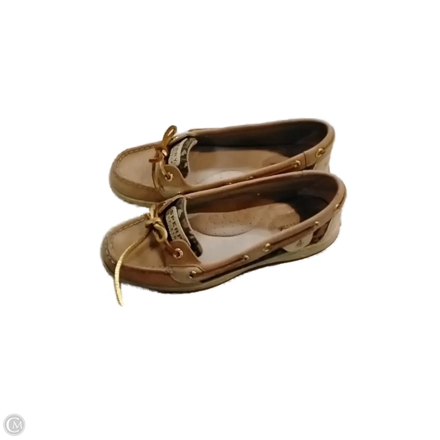 Shoes Flats By Sperry In Brown & Tan, Size: 7