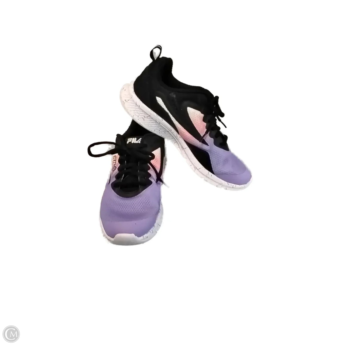 Shoes Athletic By Fila In Black & Purple, Size: 7
