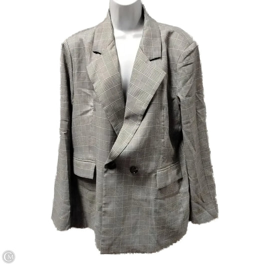 Blazer By Chicsoul In Checkered Pattern, Size: 3x