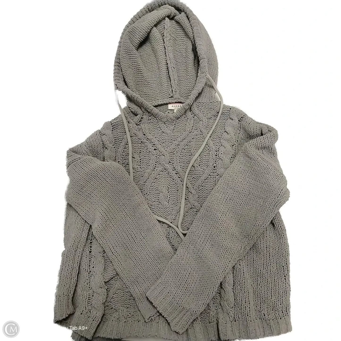 Sweatshirt Hoodie By Andree By Unit In Grey, Size: S