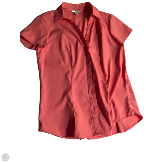 Blouse Short Sleeve By Cato In Pink, Size: Xs