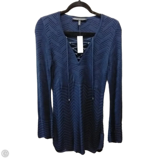 Tunic Long Sleeve By White House Black Market In Navy, Size: Xs