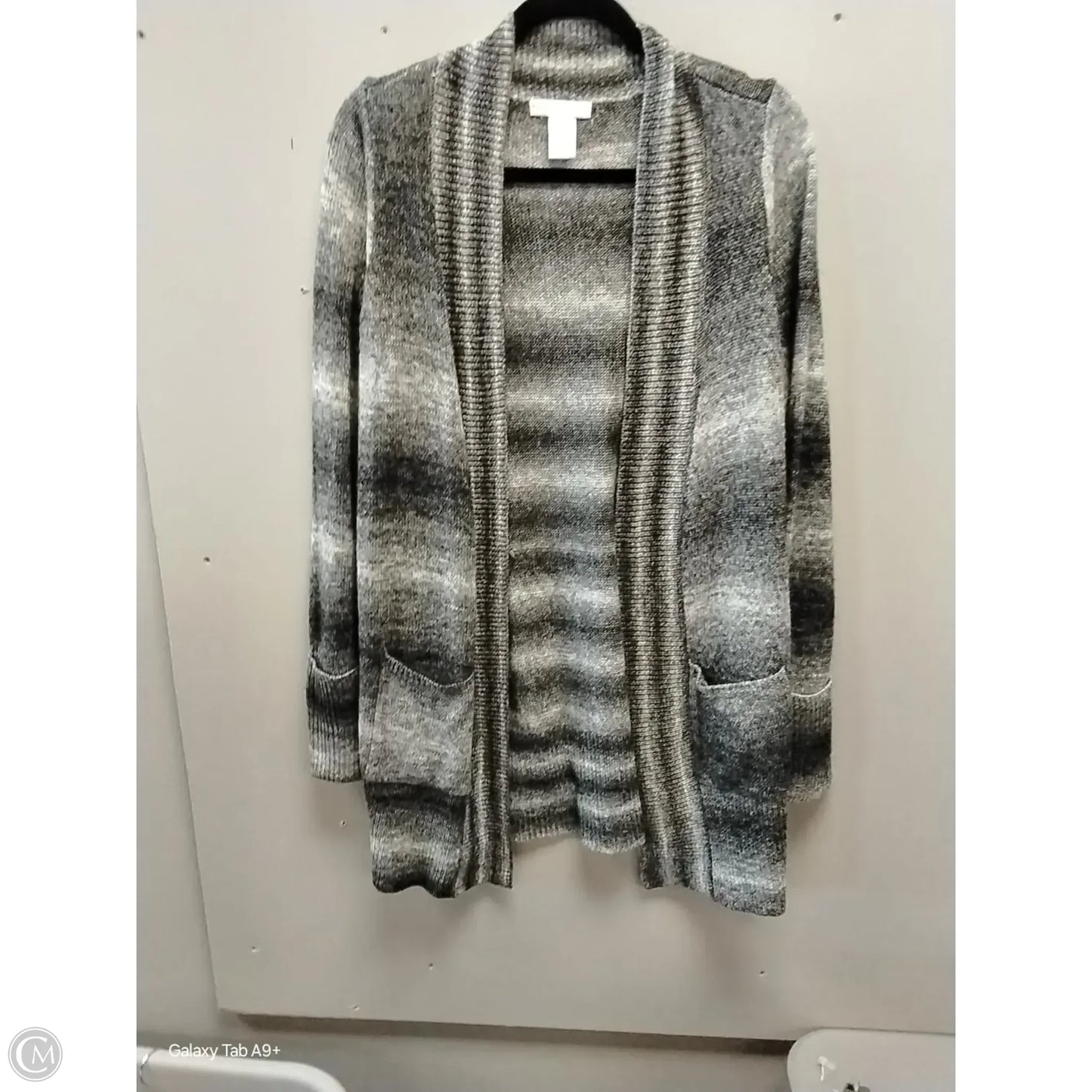 Sweater Cardigan By Design History In Striped Pattern, Size: S