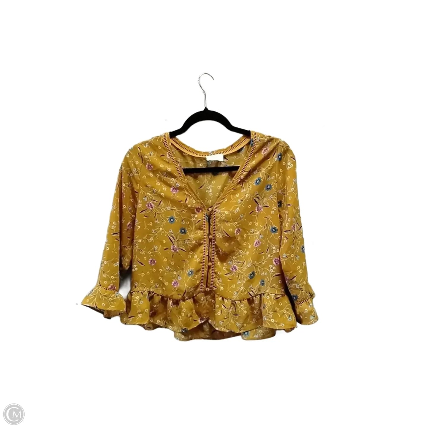 Top Long Sleeve By Sienna Sky In Floral Print, Size: M
