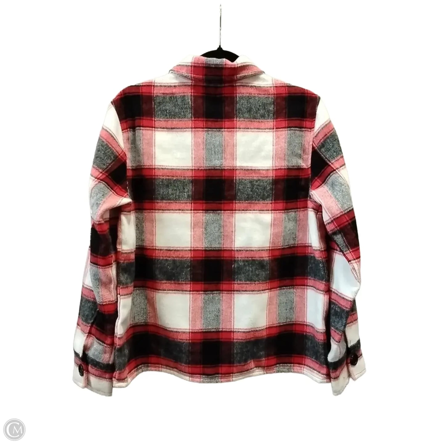 Jacket Shirt By Bb Dakota In Plaid Pattern, Size: S