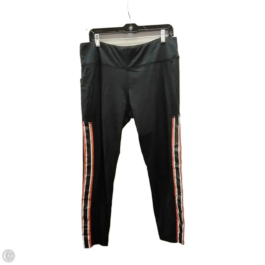 Pants Joggers By Harley Davidson In Black & Orange, Size: Xl