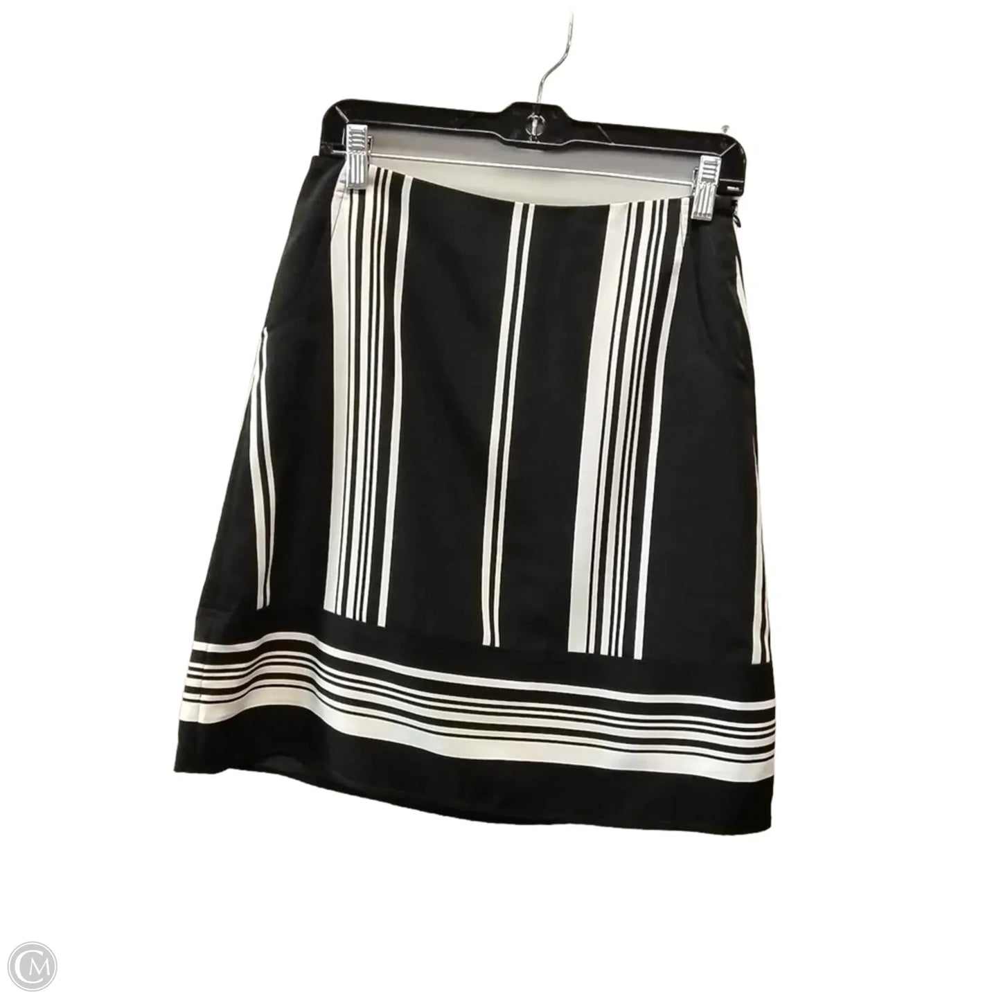 Skirt Midi By Limited In Black & White, Size: Xs