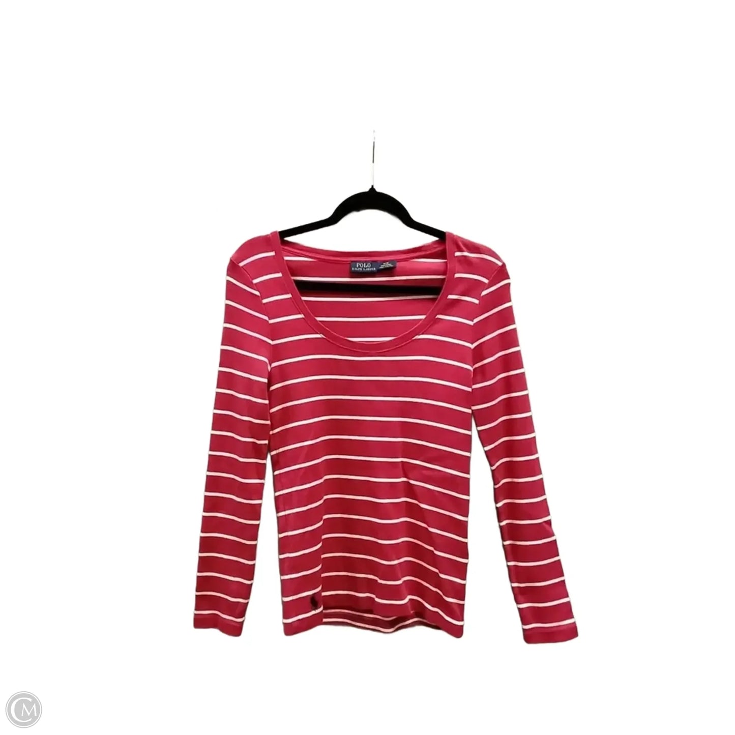 Top Long Sleeve By Polo Ralph Lauren In Striped Pattern, Size: M