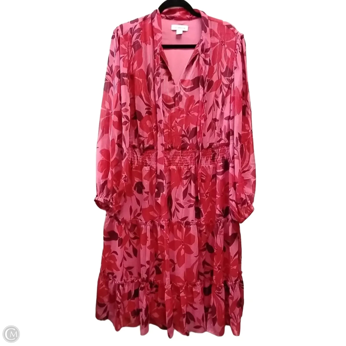 Dress Party Long By Liz Claiborne In Red, Size: 22