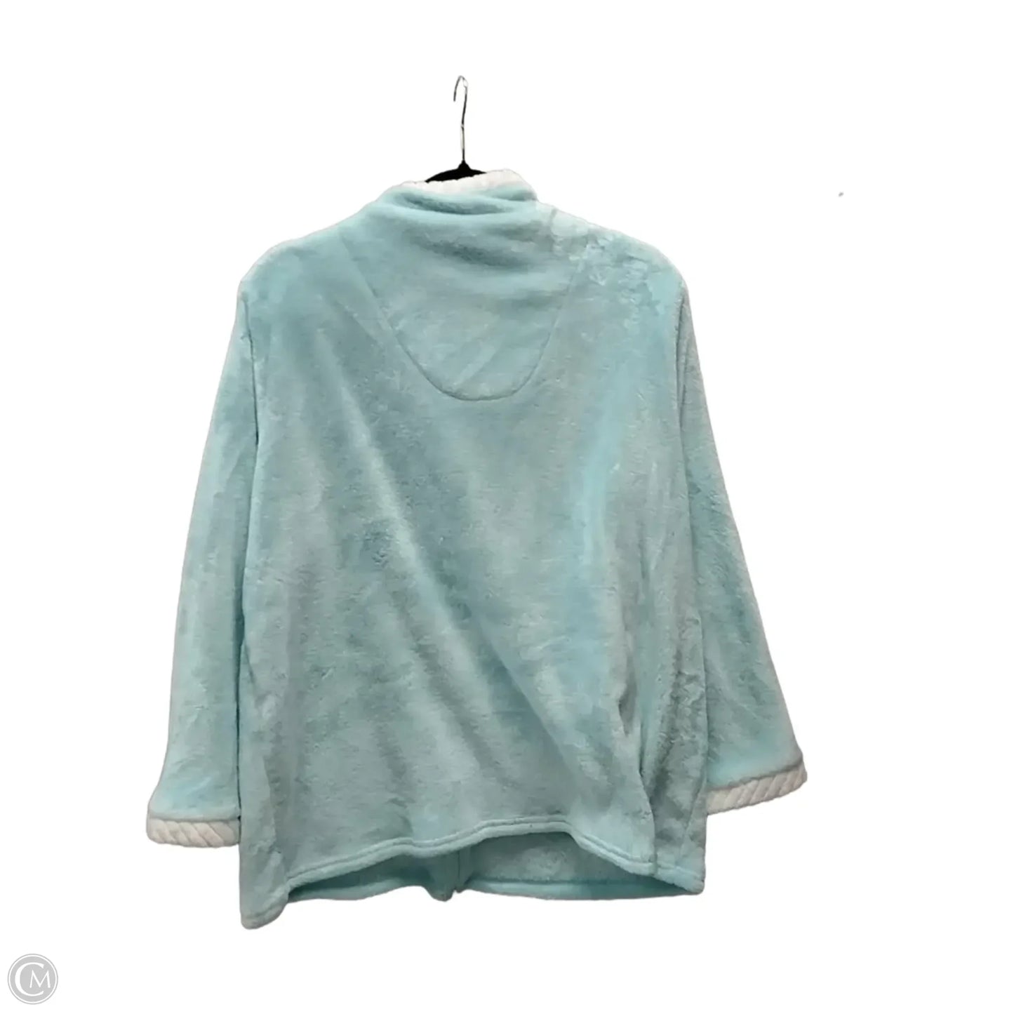 Jacket Fleece By Clothes Mentor In Aqua, Size: L