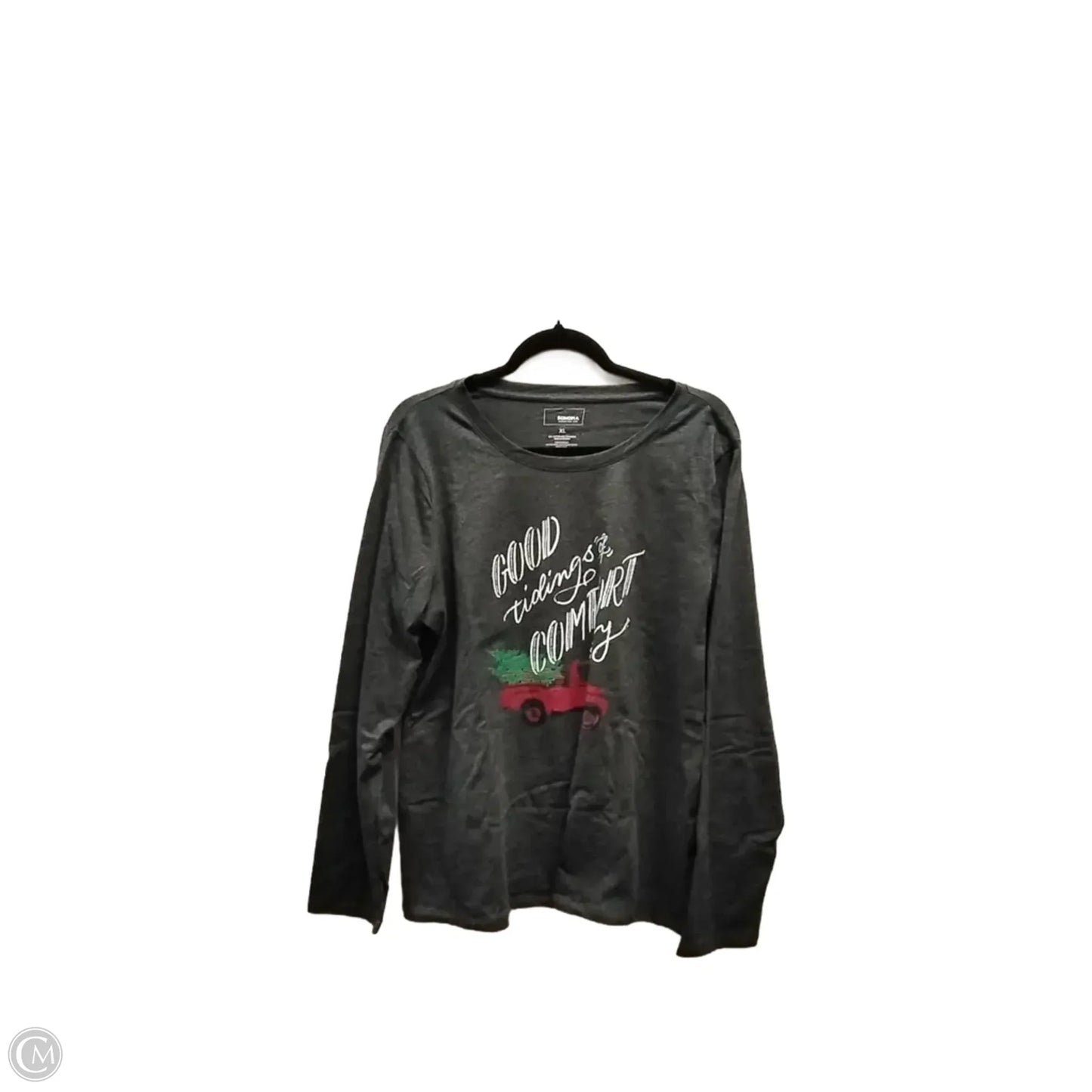 Top Long Sleeve Basic By Sonoma In Grey, Size: Xl