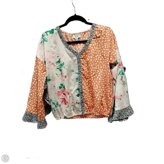 Top Long Sleeve By Cme In Floral Print, Size: M