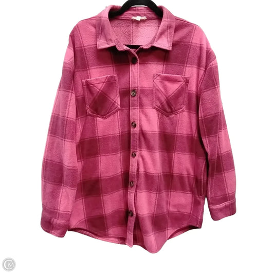 Top Long Sleeve By Maurices In Pink, Size: M