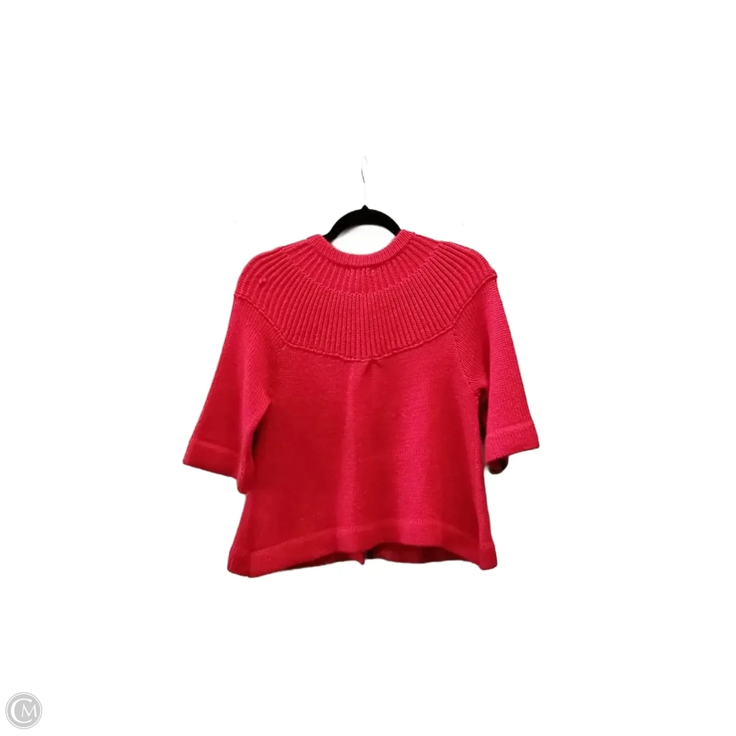 Sweater Short Sleeve By Charlotte Russe In Red, Size: L