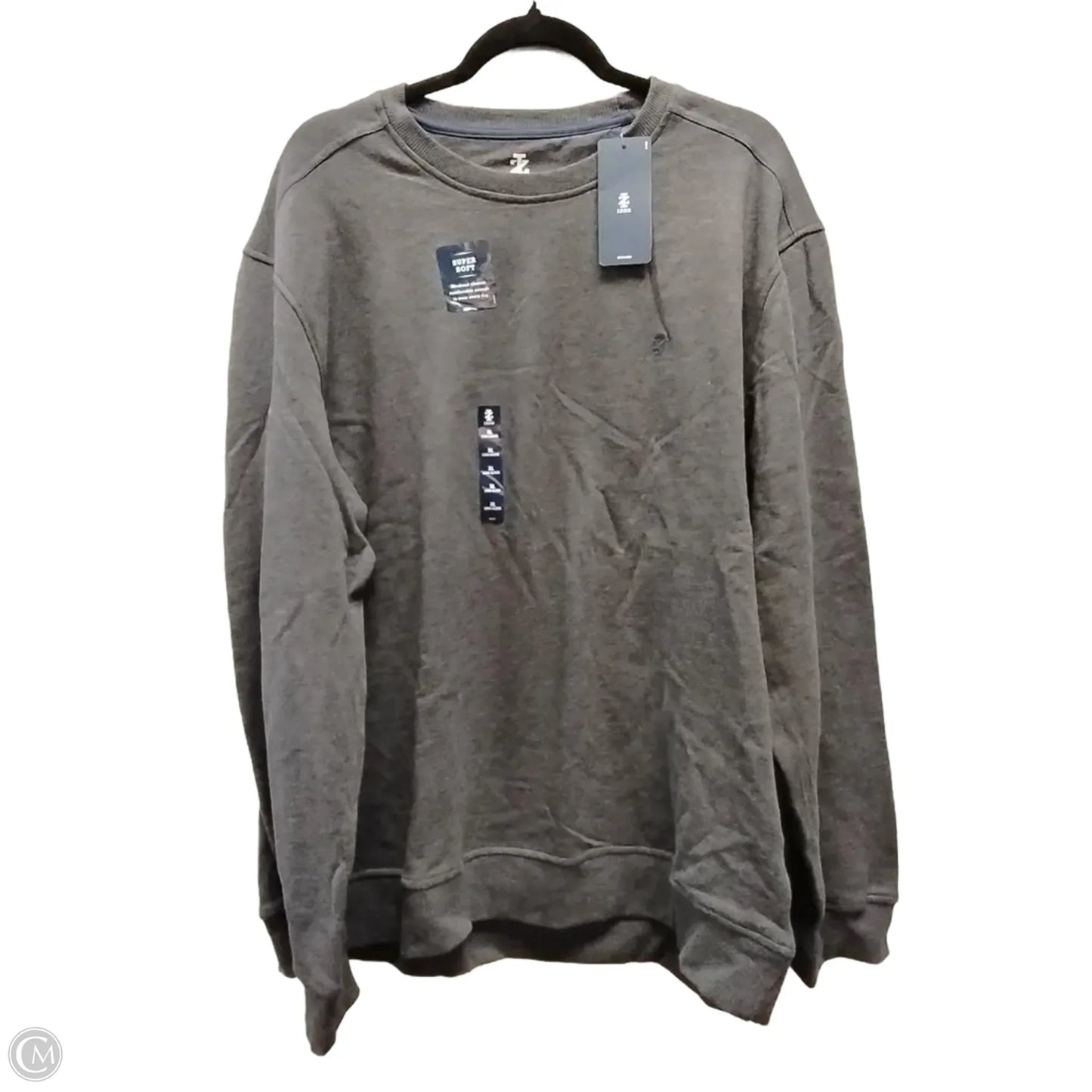 Sweatshirt Crewneck By Izod In Grey, Size: Xl