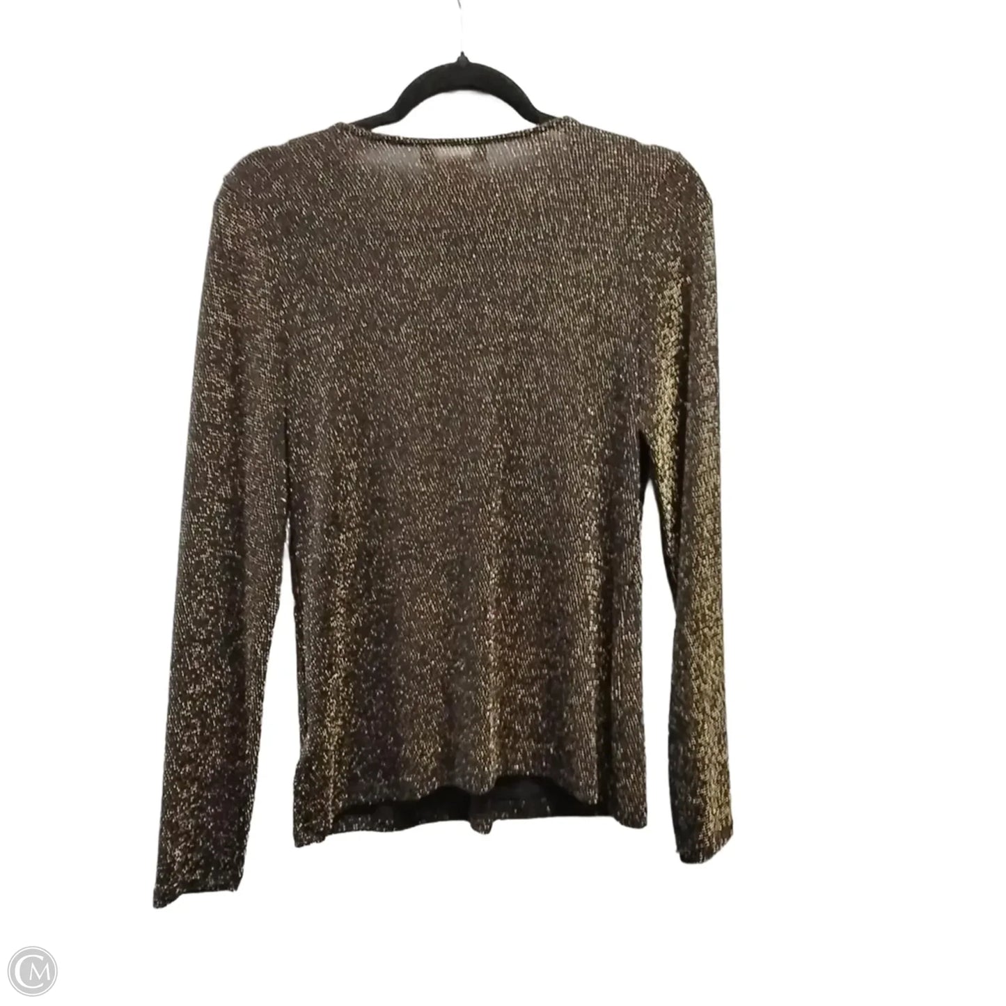 Blouse Long Sleeve By Michael By Michael Kors In Brown, Size: S
