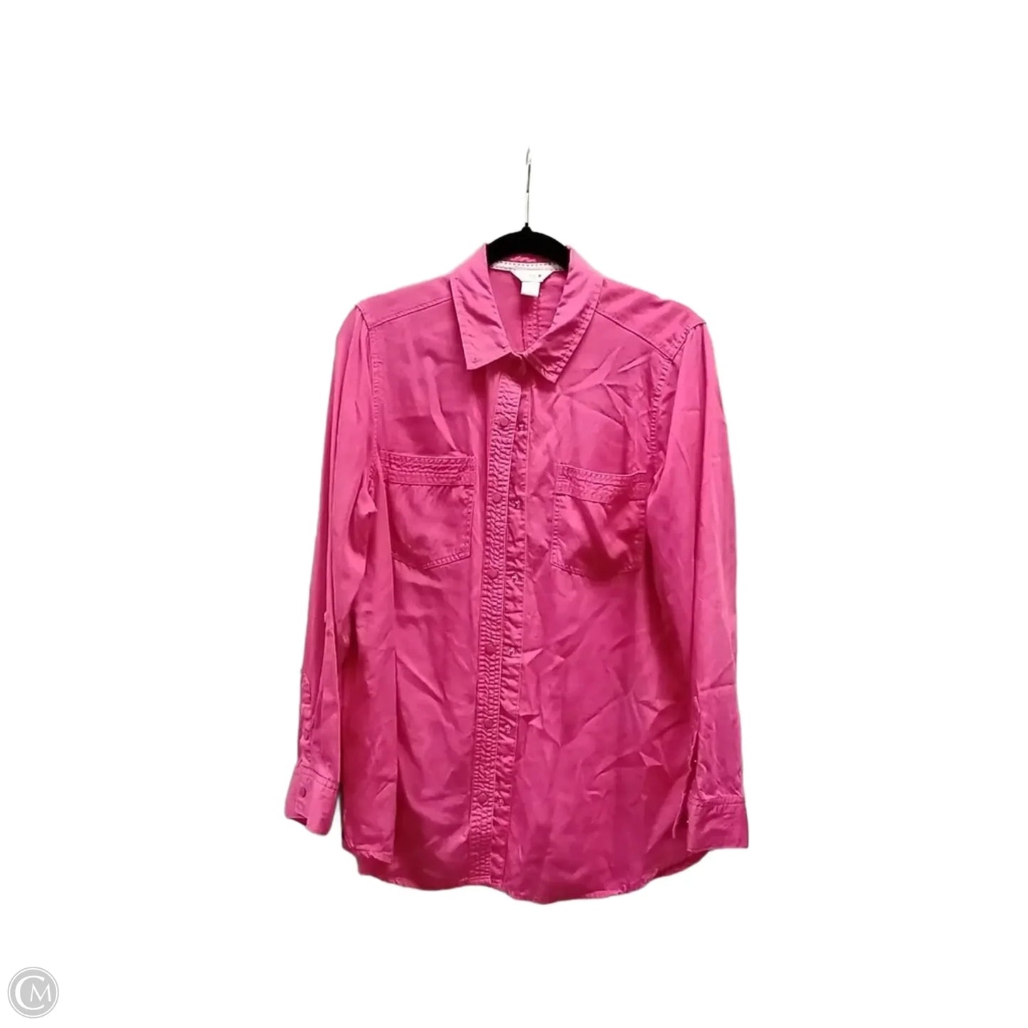 Top Long Sleeve By Intro In Pink, Size: M