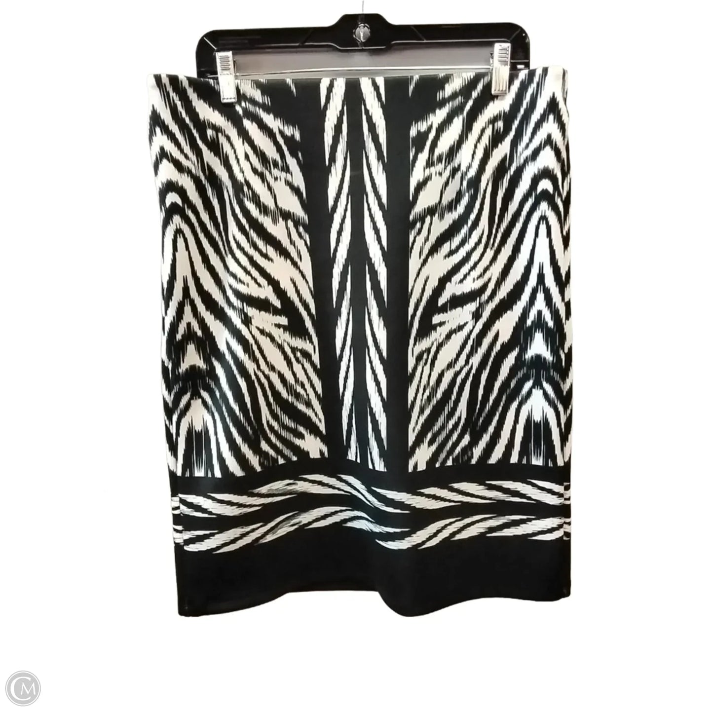 Skirt Midi By C Est. 1946 In Zebra Print, Size: L