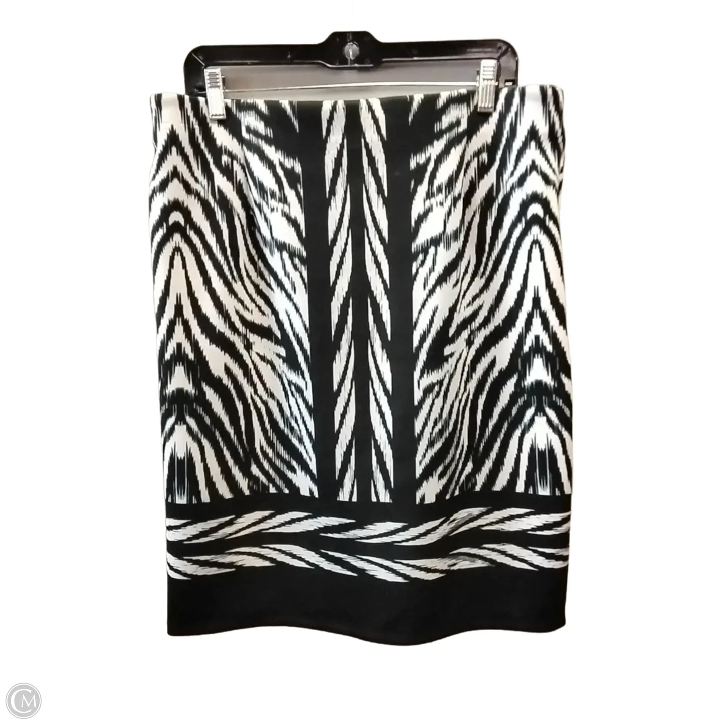 Skirt Midi By C Est. 1946 In Zebra Print, Size: L