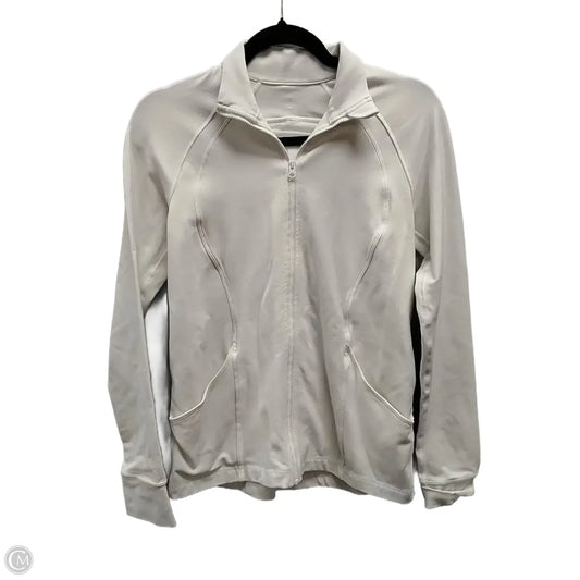Athletic Sweatshirt Hoodie By Lululemon In White, Size: S