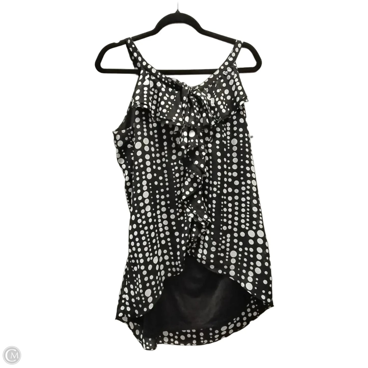 Blouse Sleeveless By White House Black Market In Polkadot Pattern, Size: M