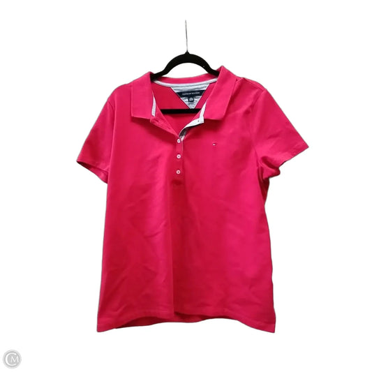 Top Short Sleeve By Tommy Hilfiger In Red, Size: Xl