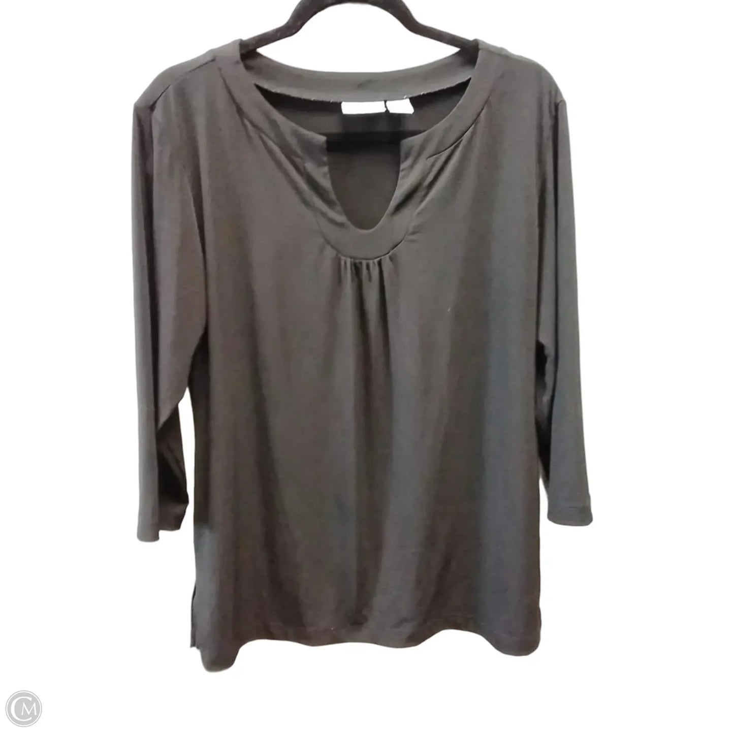 Top Long Sleeve By Chicos In Black, Size: L