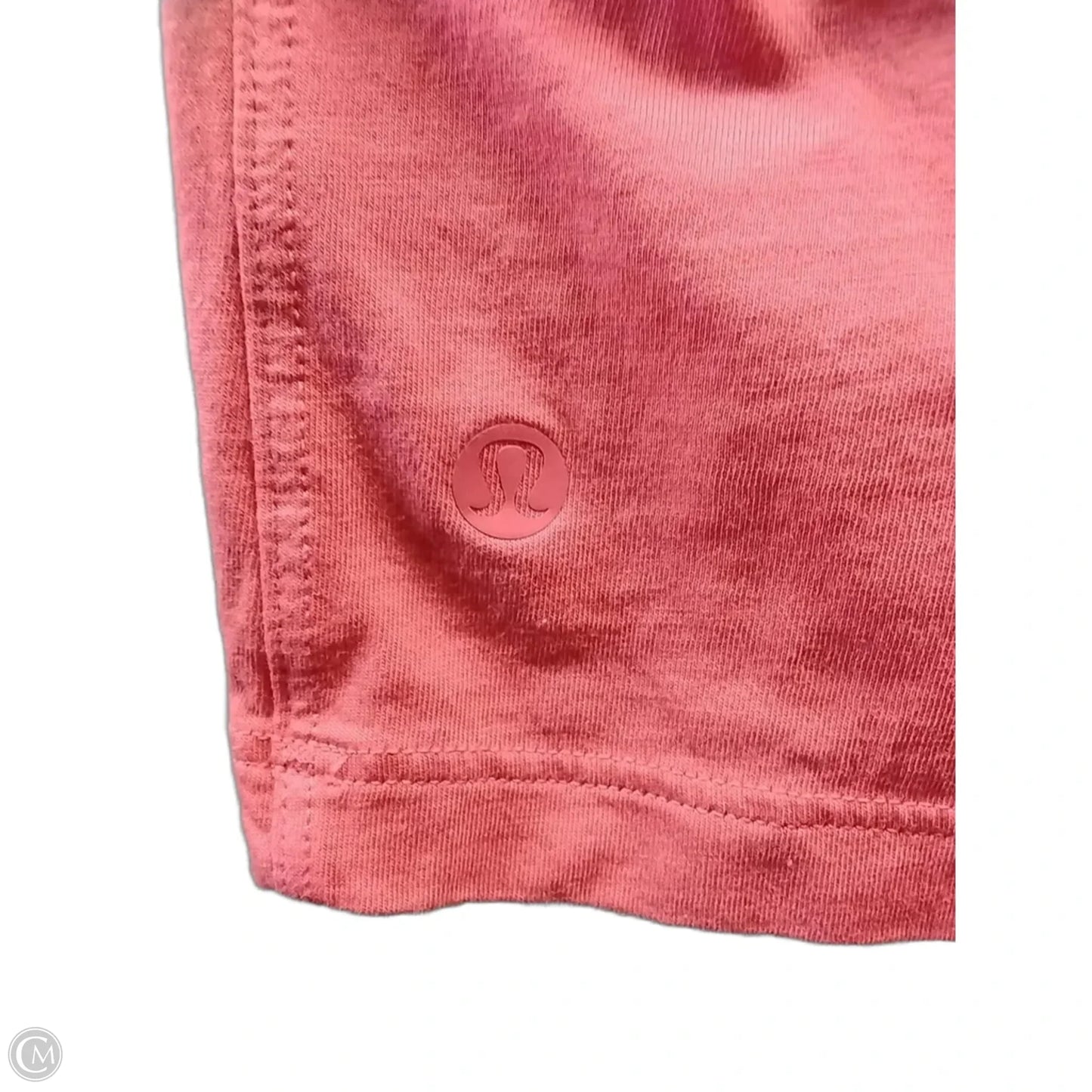 Athletic Top Short Sleeve By Lululemon In Pink, Size: 8
