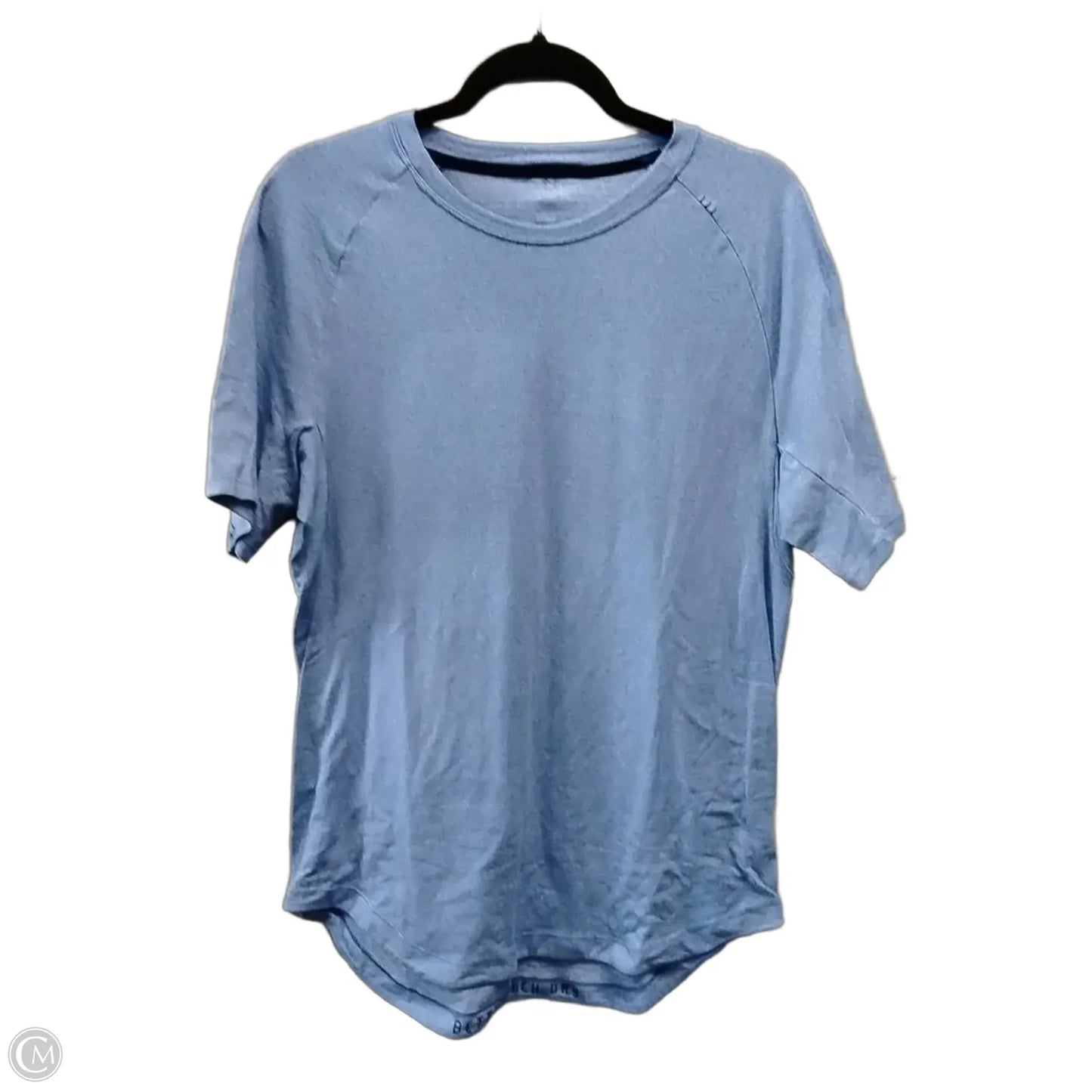 Athletic Top Short Sleeve By Lululemon In Blue, Size: M
