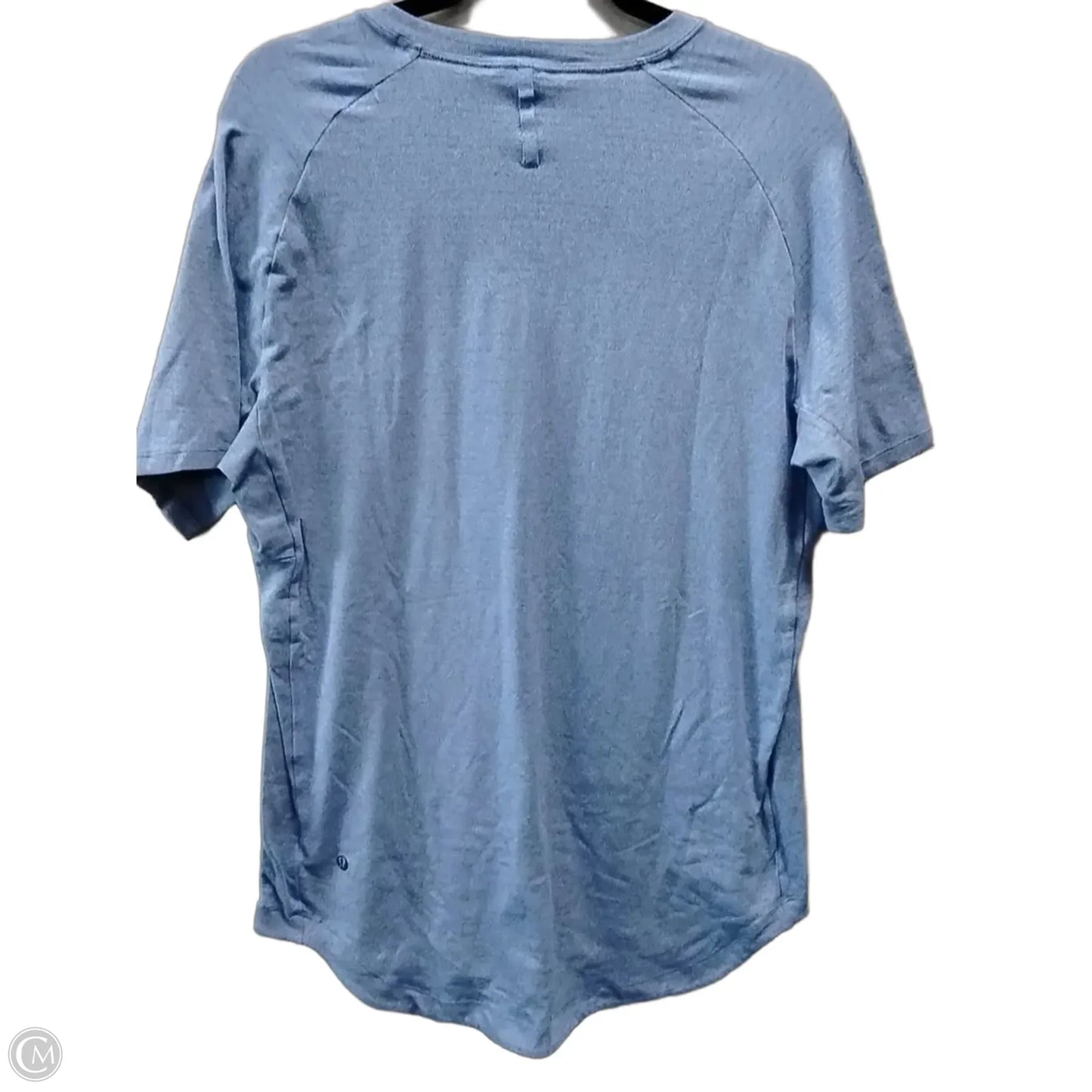 Athletic Top Short Sleeve By Lululemon In Blue, Size: M