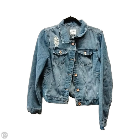Jacket Denim By Ci Sono In Blue Denim, Size: L