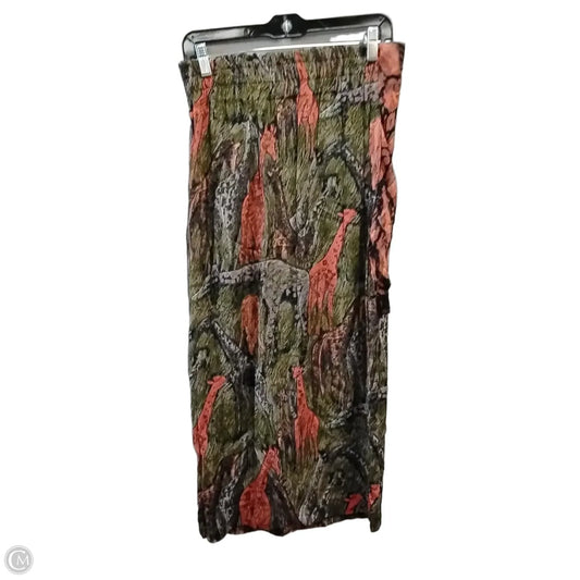 Skirt Maxi By Platinum In Animal Print, Size: 12