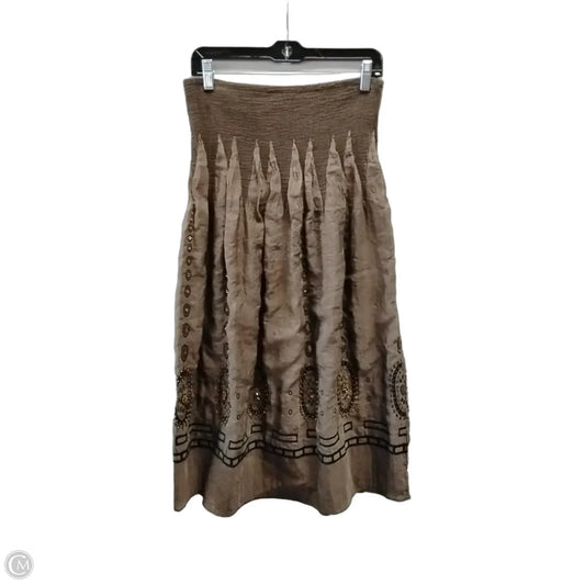 Skirt Maxi By Lapis In Brown, Size: Onesize