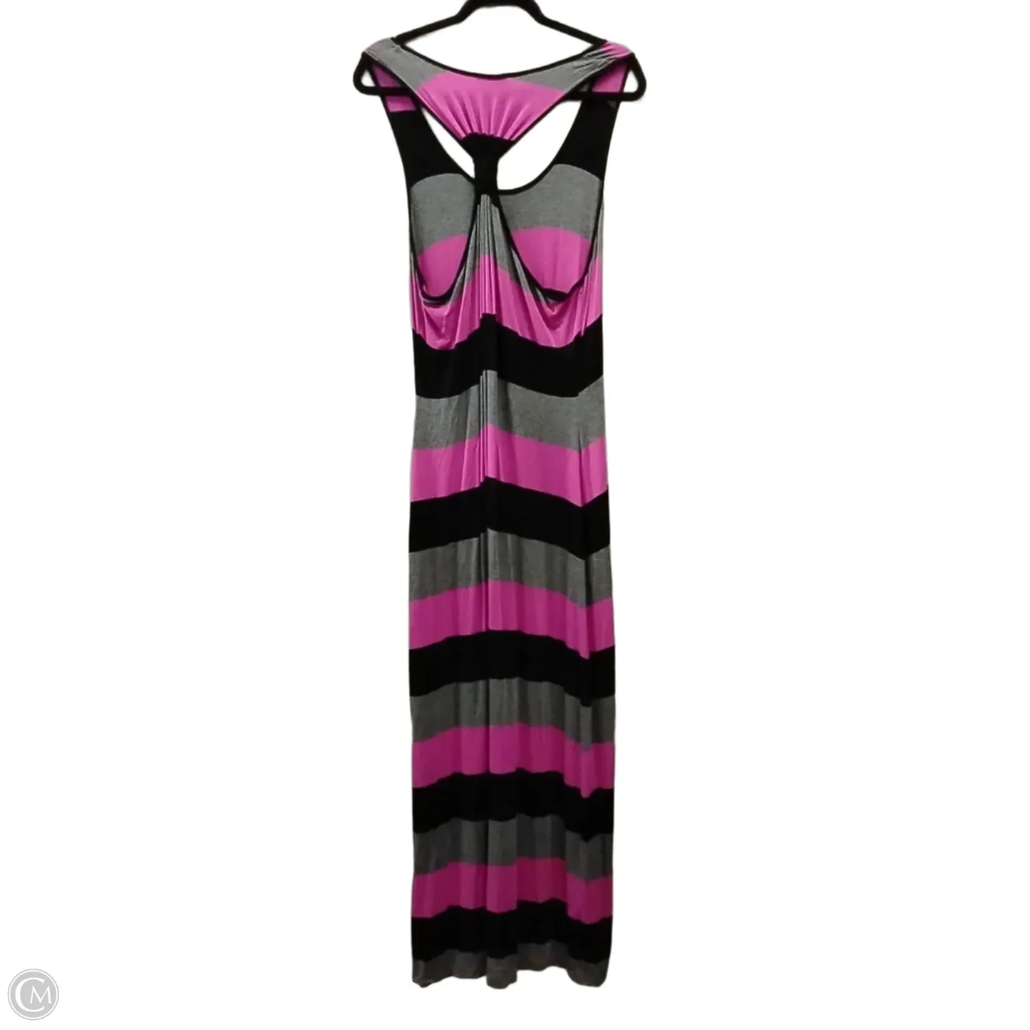 Dress Casual Maxi By Calvin Klein In Striped Pattern, Size: 14