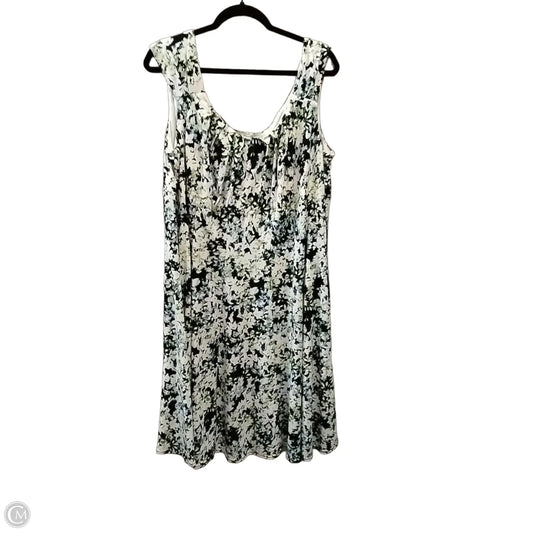 Dress Casual Midi By Clothes Mentor In Floral Print, Size: 18