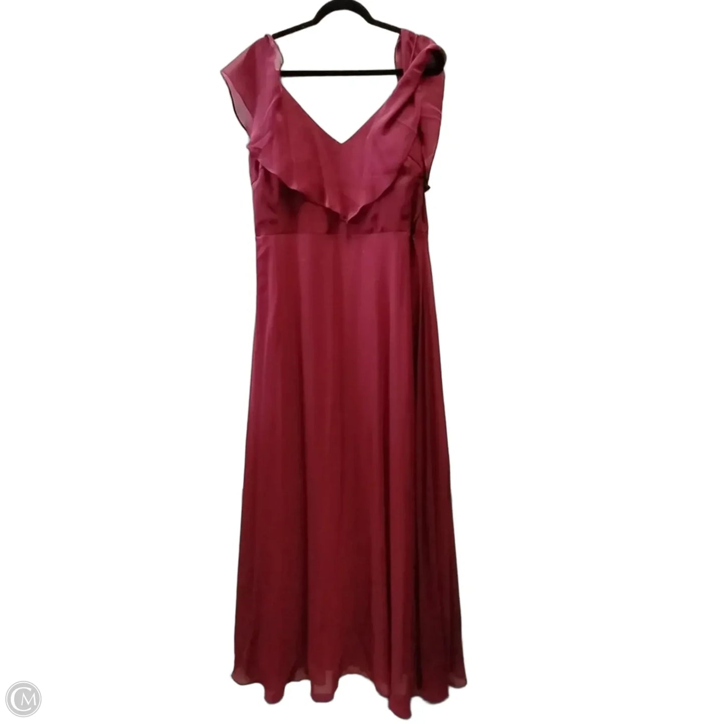 Dress Party Long By Clothes Mentor In Red, Size: 20