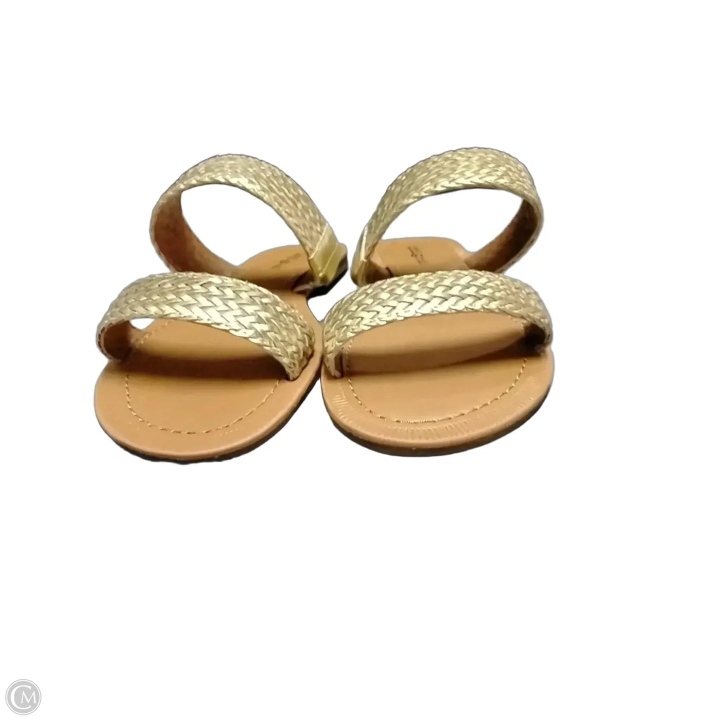 Sandals Flats By Indigo Rd In Gold & Tan, Size: 6.5