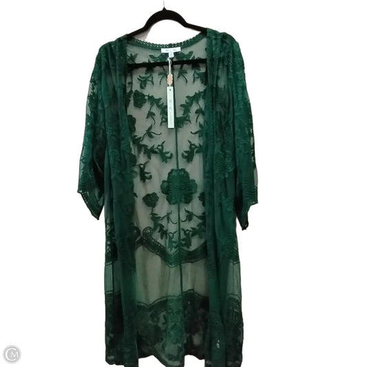 Shawl By She + Sky In Green, Size: S