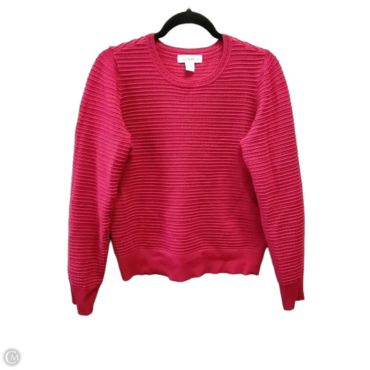 Sweater By Liz Claiborne In Red, Size: M