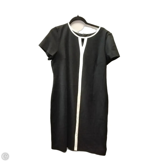 Dress Party Midi By Talbots In Black, Size: 14