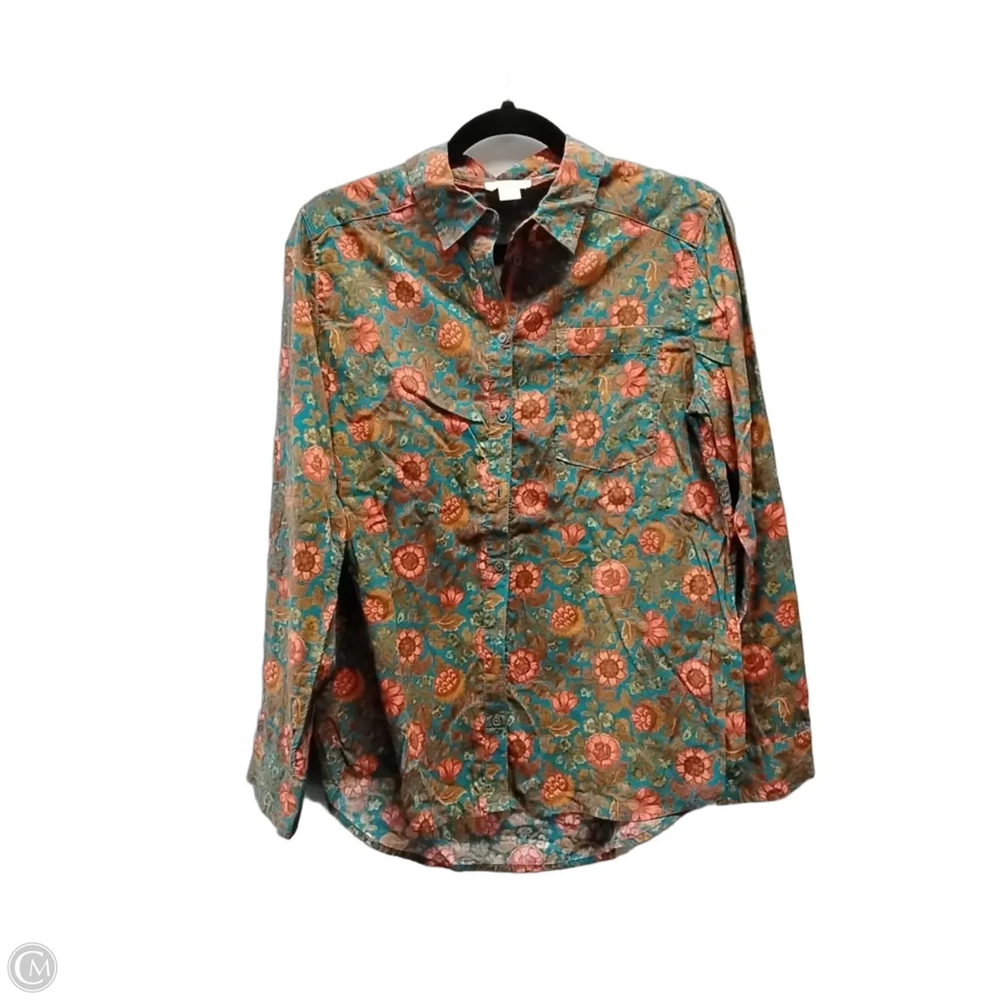 Blouse Long Sleeve By Sundance In Floral Print, Size: S