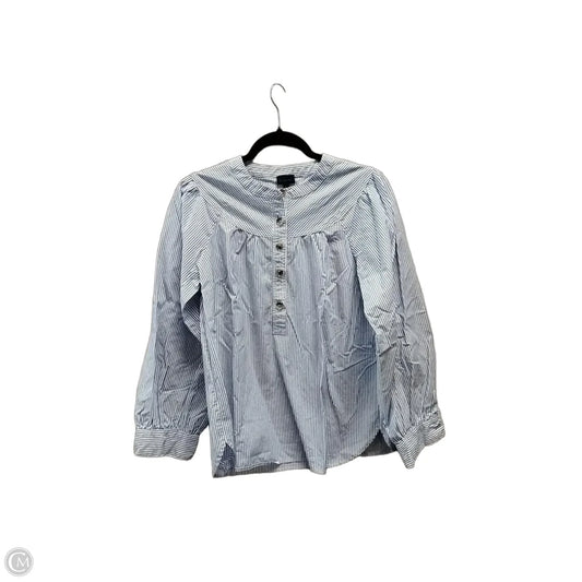 Blouse Long Sleeve By Talbots In Striped Pattern, Size: S