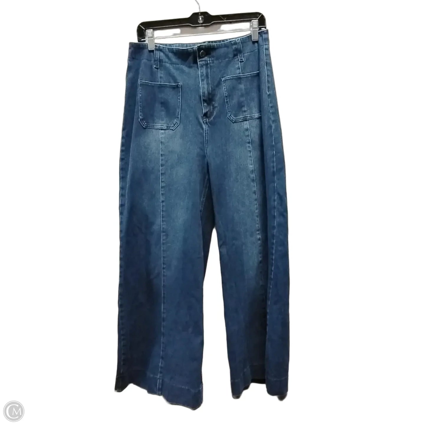 Jeans Wide Leg By Halara In Blue Denim, Size: 12
