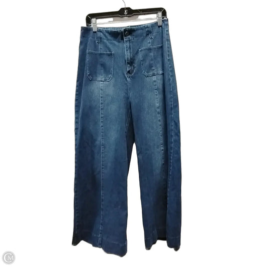 Jeans Wide Leg By Halara In Blue Denim, Size: 12